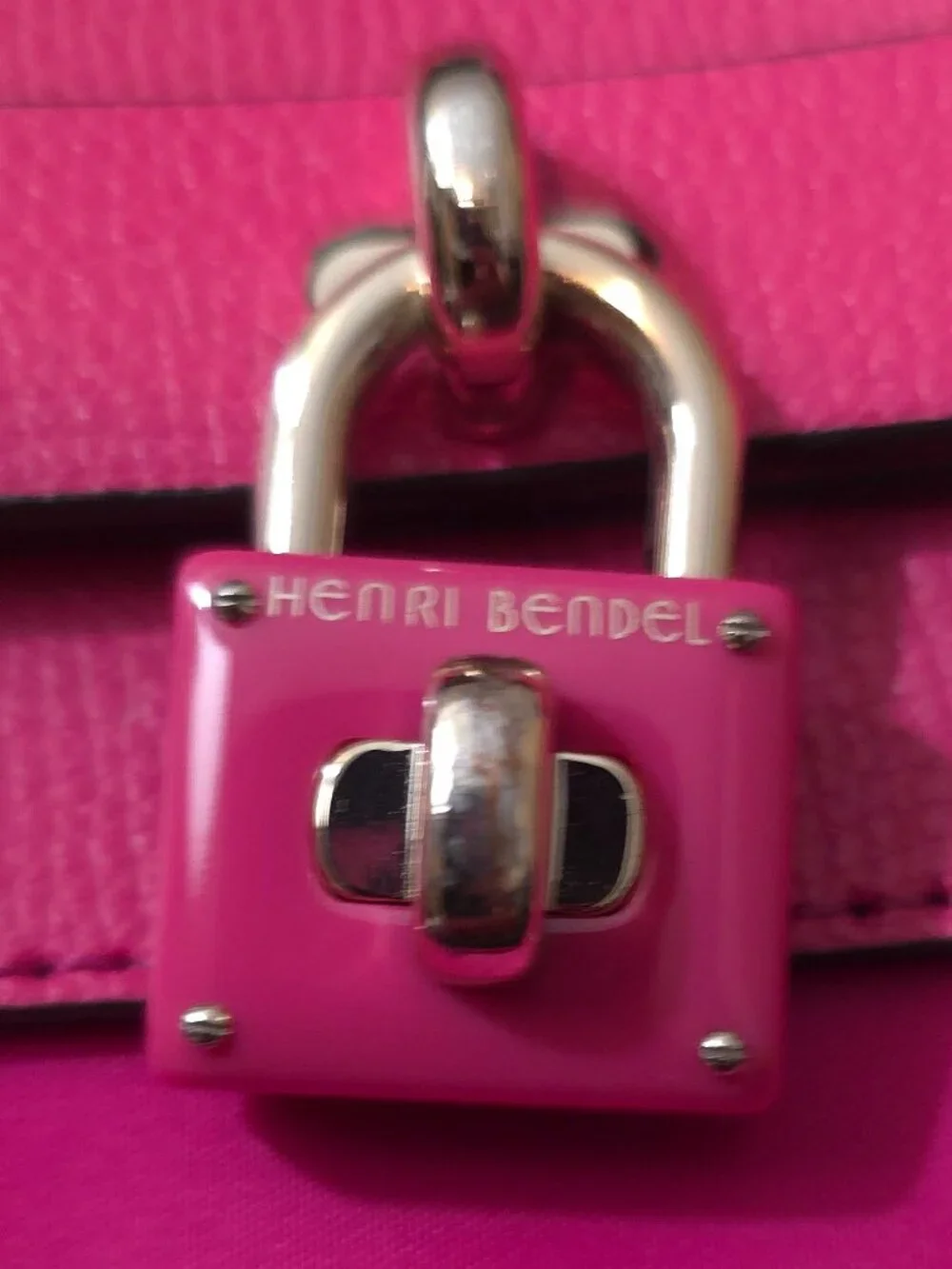 henri bendel Hot Pink Nylon & Leather Tote Backpack